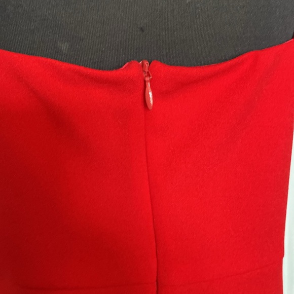 REDUCED!! The fashion poet “The label” red cut out cocktail mini dress Size M - Picture 7 of 14